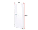 700 x 2000mm Frameless 10mm Safety Glass Shower Screen