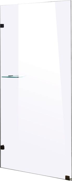 800 x 2000mm Frameless 10mm Safety Glass Shower Screen