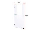 800 x 2000mm Frameless 10mm Safety Glass Shower Screen