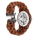 Men Dual Wheel Automatic Kosso Wood Watch