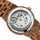 Men Dual Wheel Automatic Walnut Wood Watch