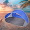 4 Person Pop Up Camping Tent Beach Shelter Hiking Sun Shade Shelter Fishing Blue