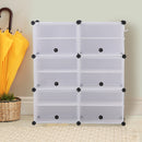 Cube Cabinet DIY Shoe Storage Cabinet Organiser Rack Shelf Stackable 6 Tier