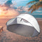 4 Person Pop Up Camping Tent Beach Shelter Hiking Sun Shade Shelter Fishing Grey