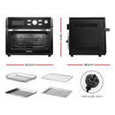 Devnati 20L Air Fryer Convection Oven LCD Fryers Kitchen Cooker Accessories