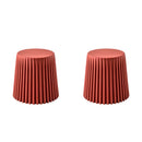 ArtissIn Set of 2 Cupcake Stool Plastic Stacking Stools Chair Outdoor Indoor Red