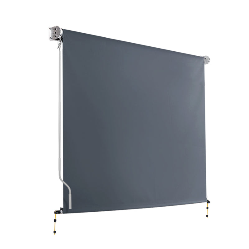 Instahut Outdoor Blind Privacy Screen Roll Down Awning Canopy Window 2.4X2.5M