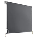 Instahut 1.8m x 2.5m Retractable Roll Down Awning - Grey