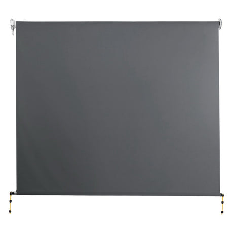 Instahut 2.7m x 2.5m Retractable Roll Down Awning - Grey