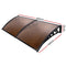 Instahut Window Door Awning Outdoor Canopy SunShield Patio 1mx2.4m DIY Brown