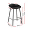 Artiss Set of 2 Metal Bar Stools - Black