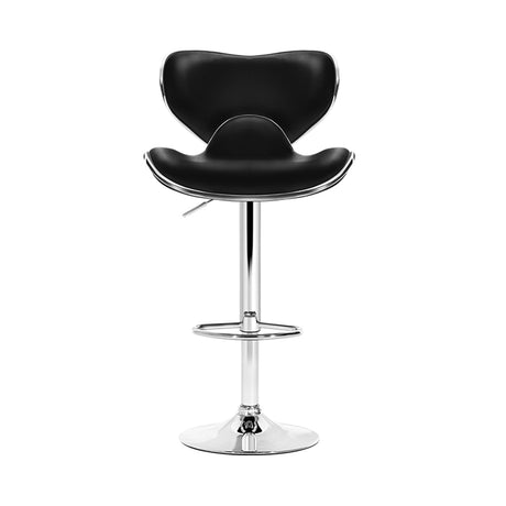 Artiss Set of 4 PU Leather Bar Stools - Black