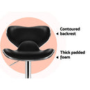 Artiss Set of 4 PU Leather Bar Stools - Black