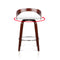 Artiss Set of 2 Wooden Bar Stools - White