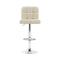 Artiss Set of 4 PU Leather Gas Lift Bar Stools - Beige