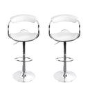 Artiss Set of 2 PU Leather Bar Stools - White