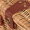 4 Person Picnic Basket Baskets Set Outdoor Blanket Deluxe Wicker Gift Storage