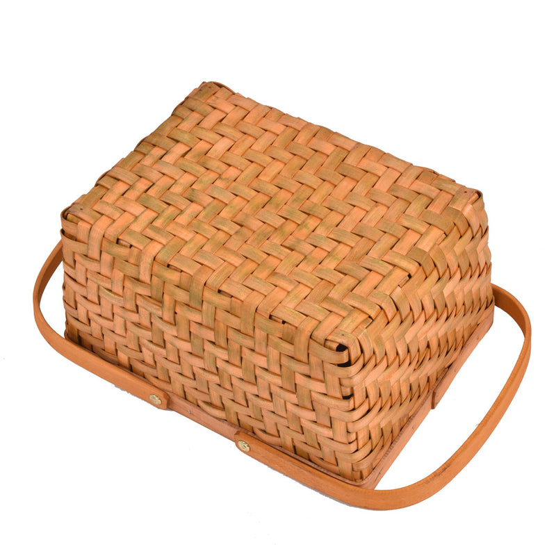 Picnic Basket Wicker Baskets Outdoor Deluxe Gift Storage Person Storage Carry