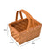 Picnic Basket Wicker Baskets Outdoor Deluxe Gift Storage Person Storage Carry