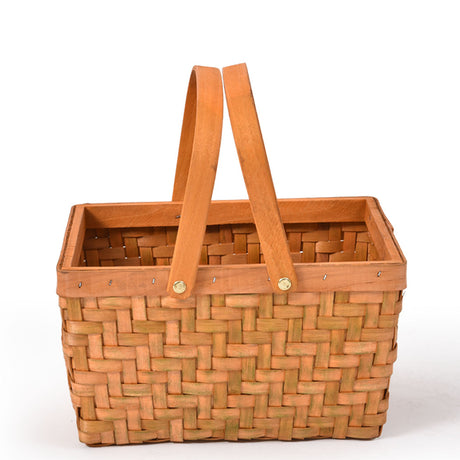 Picnic Basket Wicker Baskets Outdoor Deluxe Gift Storage Person Storage Carry