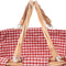 Picnic Basket Wicker Baskets Outdoor Deluxe Gift Storage Person Storage Carry