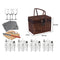 4 Person Picnic Basket Deluxe Baskets Set Outdoor Blanket Deluxe Wicker Gift