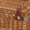 Wicker 4 Person Picnic Basket Baskets Set Outdoor Blanket Deluxe Gift Storage