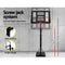 Everfit 3.05M Basketball Hoop Stand System Ring Portable Net Height Adjustable Black