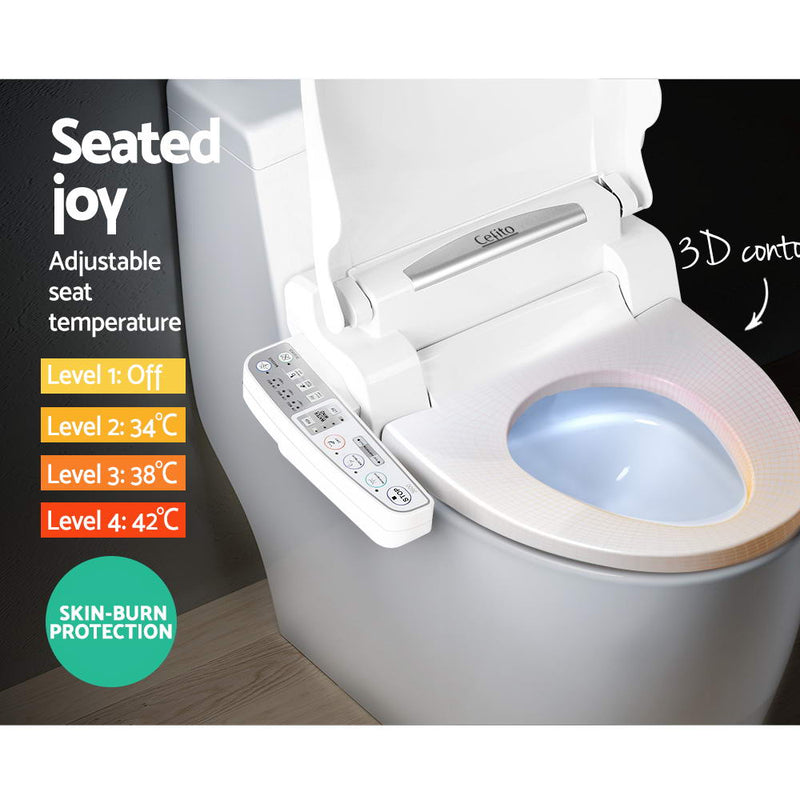 Electric Toilet Bidet - White