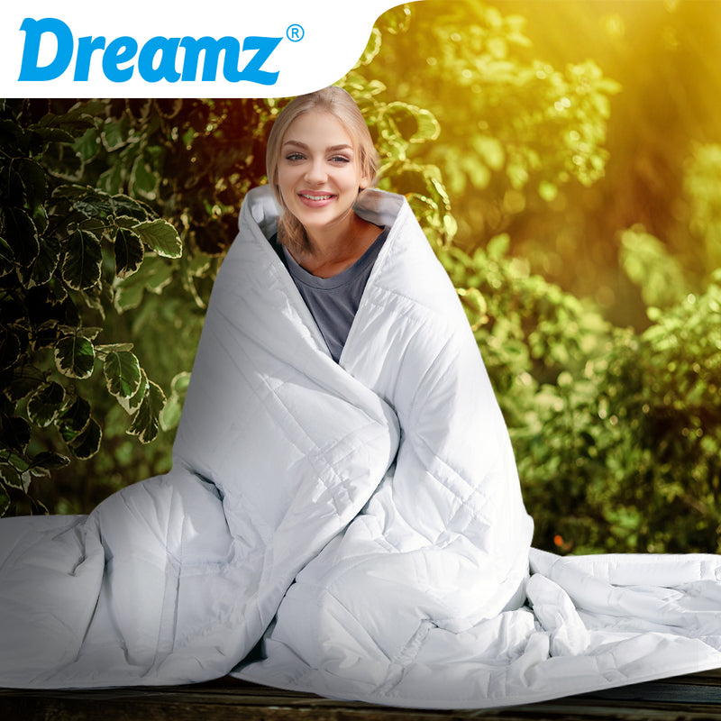 DreamZ Weighted Blanket Summer Cotton Heavy Gravity Adults Deep Relax Relief 7KG