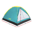 Bestway Camping Tent Pop Up Canvas Hiking Beach Sun Shade Camp 3 Person Dome