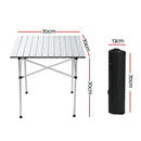 Weisshorn Roll Up Camping Table Foldable Portable Picnic Garden BBQ Desk 70CM