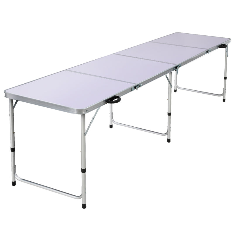 Weisshorn Folding Camping Table Portable Family Picnic Garden 240CM