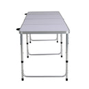 Weisshorn Folding Camping Table Portable Family Picnic Garden 240CM