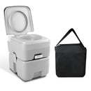 Weisshorn 20L Portable Outdoor Camping Toilet with Carry Bag- Grey