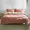 Cosy Club Quilt Cover Set Cotton Duvet Double Red Beige