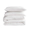 Cosy Club Washed Cotton Quilt Set White King