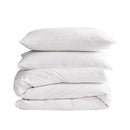 Cosy Club Washed Cotton Quilt Set White Single