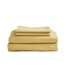 Cosy Club Washed Cotton Sheet Set Yellow Double