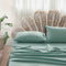 Cosy Club Washed Cotton Sheet Set Queen Green