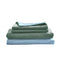 Cosy Club Washed Cotton Sheet Set Green Blue Queen