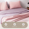 Cosy Club Washed Cotton Sheet Set Pink Purple Single