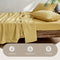 Cosy Club Washed Cotton Sheet Set Single Yellow