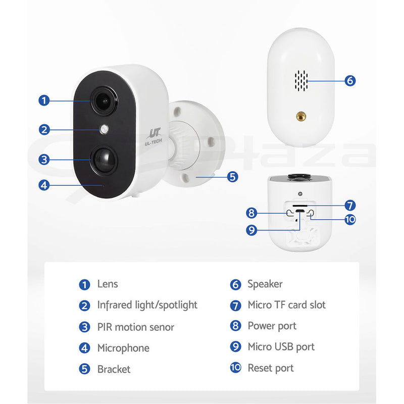 UL-tech Wireless IP Camera 1080P CCTV Security System