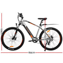 VECOCRAFT 27.5" Electric Bike eBike e-Bike City Mountain Bicycle eMTB Grey