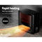 Devanti Electric Fireplace 3D Flame Effect Timer Portable Indoor Heater 2000W