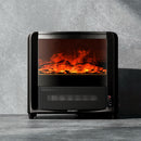 Devanti Electric Fireplace 3D Flame Effect Timer Portable Indoor Heater 2000W