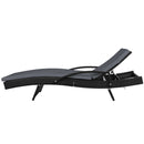 Gardeon Outdoor Sun Lounge Chair with Cushion - Black