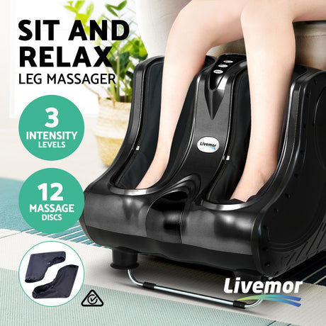 Livemor Calf & Foot Massager - Black