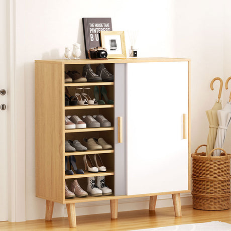 Shoe Cabinet 30 Pairs Sliding Doors